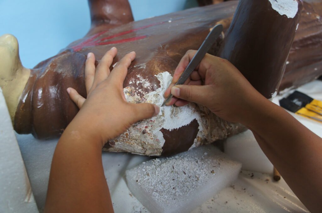 Proceso de conservación de bienes culturales.