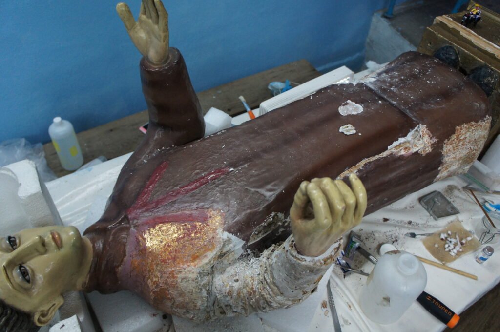 Proceso de conservación de bienes culturales.